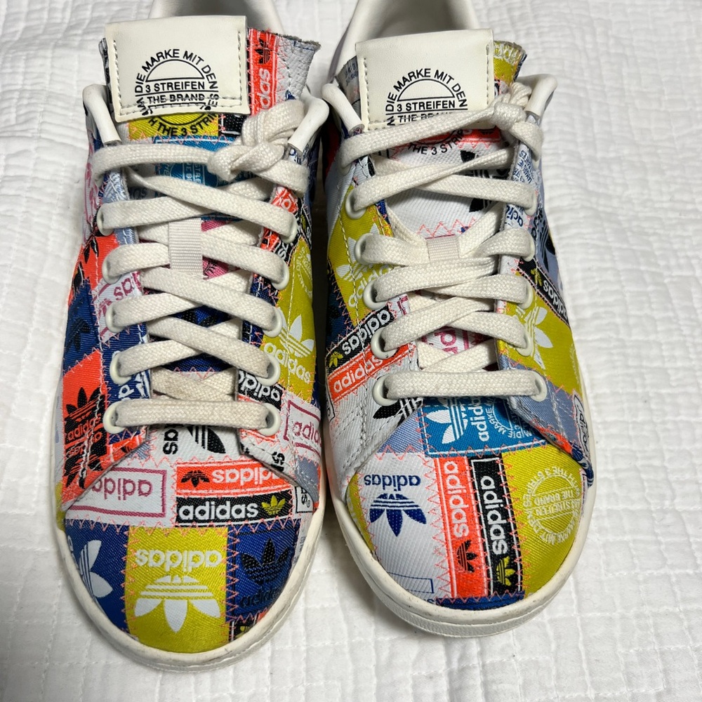Adidas Originals Stan Smith Patchwork Trefoils women’s sneakers, size 7